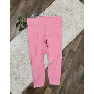 Calia by Carrie Underwood 2X Bubbly Pink High-Rise Inspire 7/8 Length Leggings